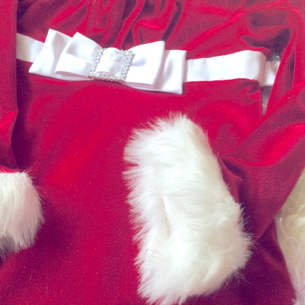 Toddler Red Christmas Sparkle Dress 4T